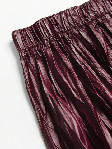 Women'S Solid Color Fashionable Mini Skirt