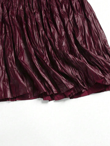 Women'S Solid Color Fashionable Mini Skirt