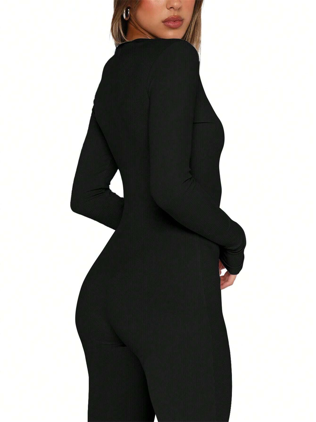 Women'S Solid Color Simple Jumpsuit