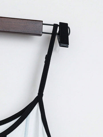 Women Casual Loose Contrast Color Printed Jumpsuit