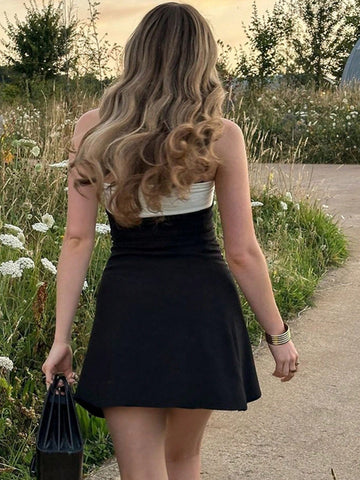 Women Elegant Bodycon Spring Summer Party Vacation Night Out Casual Tube Dress