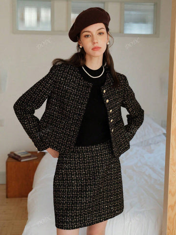 Women Elegant High Waist Skirt, Casual For Holiday