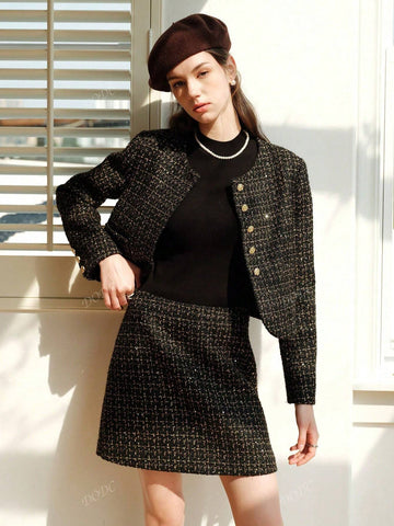 Women Elegant High Waist Skirt, Casual For Holiday