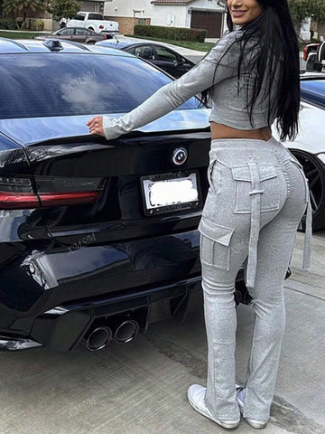 Women Fall Two Pieces Set High Stretchy And Hoodie Women Fashionalbe Solid Color Hooded Jackets & Leggings