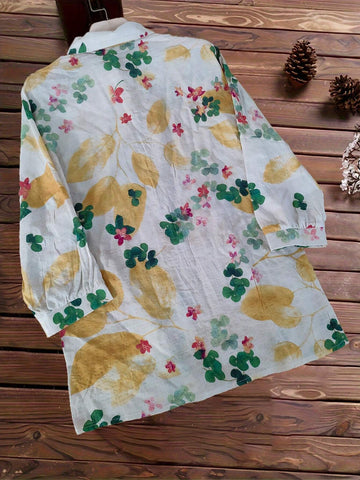 Women Fashionable Loose Fit Printed Shirt For Daily Wear