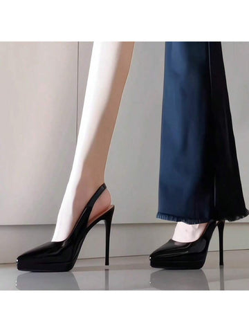 Women High Heel Shoes Platform Peep Toe Pumps,
