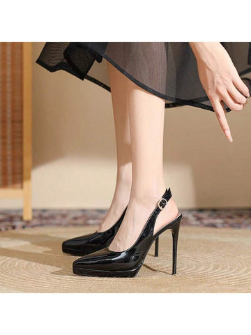 Women High Heel Shoes Platform Peep Toe Pumps,