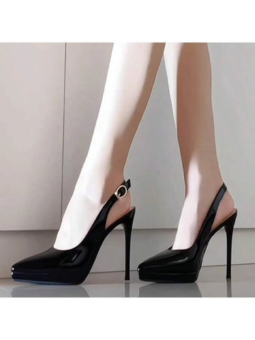 Women High Heel Shoes Platform Peep Toe Pumps,