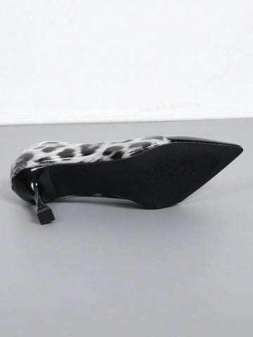 Women Leopard Print Pointed Toe High Heel Shoes - Fashion Women Shoes For Spring, Leopard Print