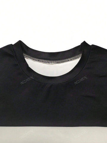 Women Simple Striped Crew Neck Long Sleeve Top And Pants Casual Suit