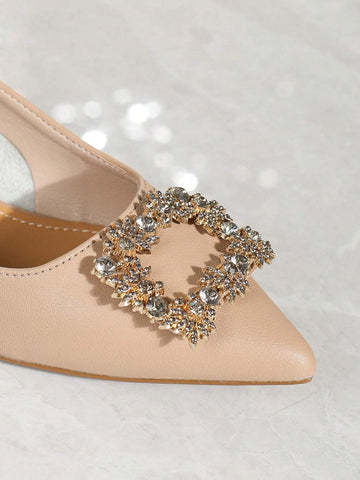 Women Soft Leather Heels, Non-Rubbing Work Shoes, Large Size 41-43 Shoes For Women, French Style