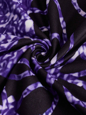 Women Summer Floral Printed Short Sleeve T-Shirt And Long Pants Casual Two Piece Set