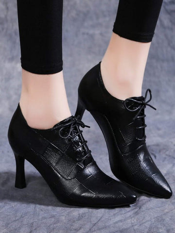 Women's All-season Thin Heeled Pumps, Stylish And Slimming Designed For Outdoor Wear