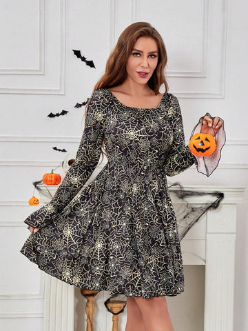 Women's Asymmetrical Fashionable Holiday Dress For Halloween