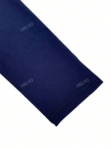 Women's Autumn And Winter Simple Casual Solid Color Long Sleeve Crew Neck T-Shirt And Solid Color Skinny Shorts 2-Piece Set