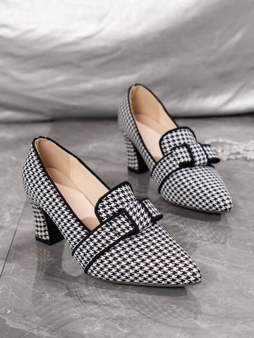 Women's Autumn Fashion Casual Chunky Heel High Heels