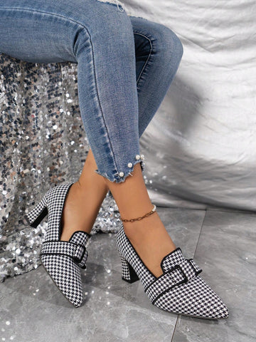 Women's Autumn Fashion Casual Chunky Heel High Heels