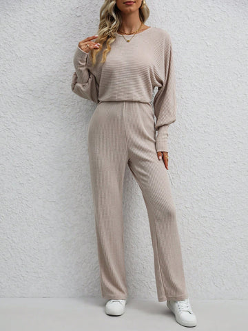 Women's Batwing Sleeve Long Sleeve Jumpsuit