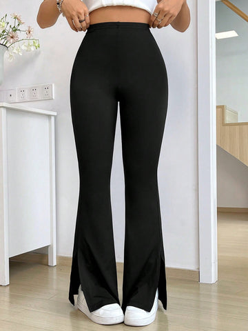 Women's Bottom Split Flared Pants