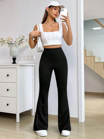 Women's Bottom Split Flared Pants