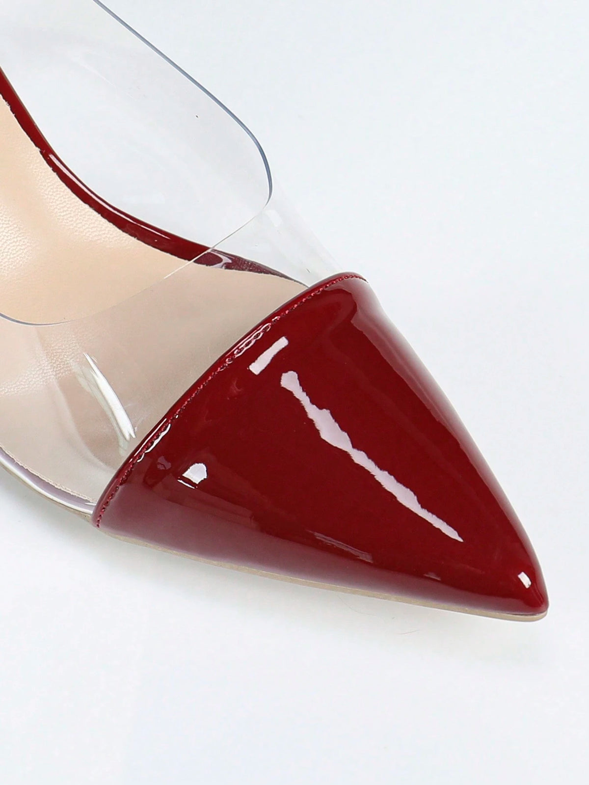 Women's Burgundy Pointed Toe Stilettos, Comfortable Versatile Fashionable Sexy Elegant