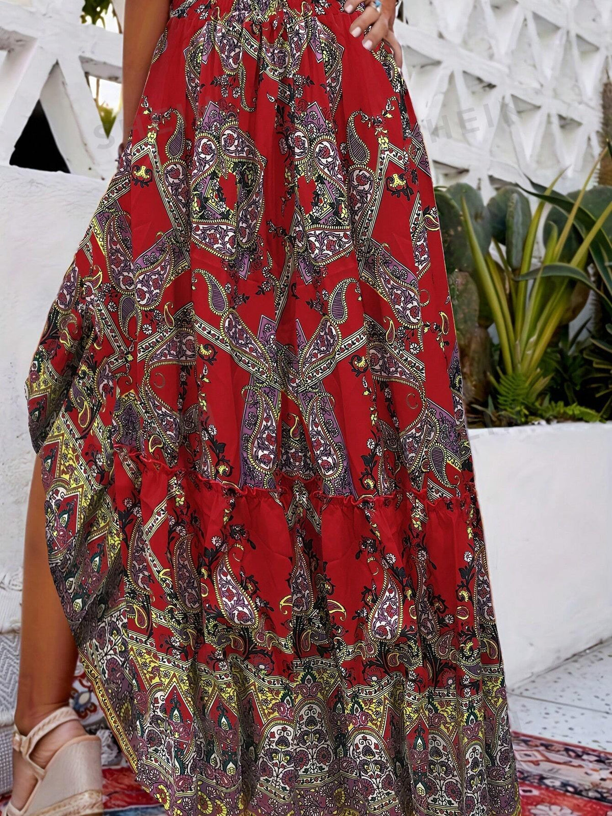 Women's Cashew Print Skirt