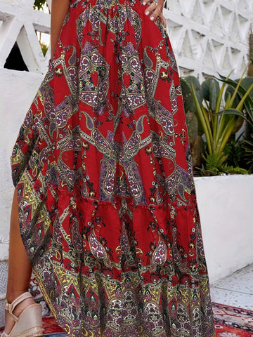 Women's Cashew Print Skirt