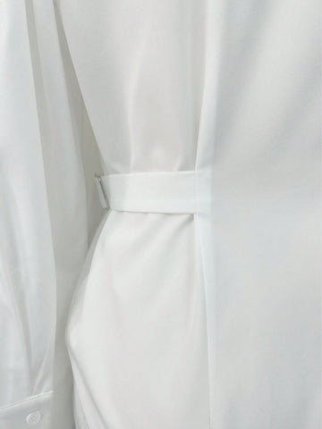 Women's Casual Commuter Solid Color Long Sleeve Shirt