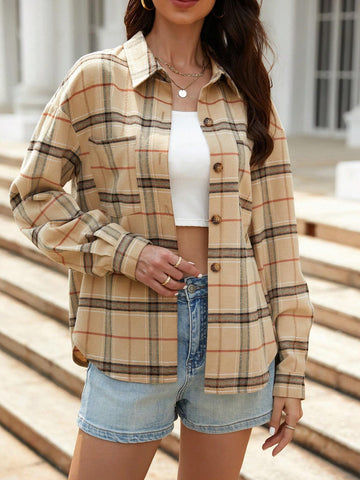 Random Floral Print Women Casual Shirt