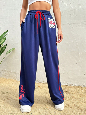 Women's Casual Letter Printed Sweatpants