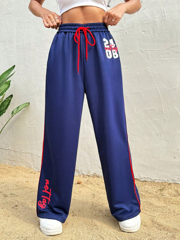 Women's Casual Letter Printed Sweatpants