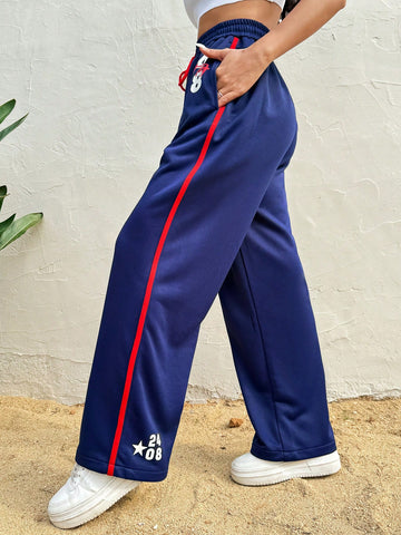 Women's Casual Letter Printed Sweatpants