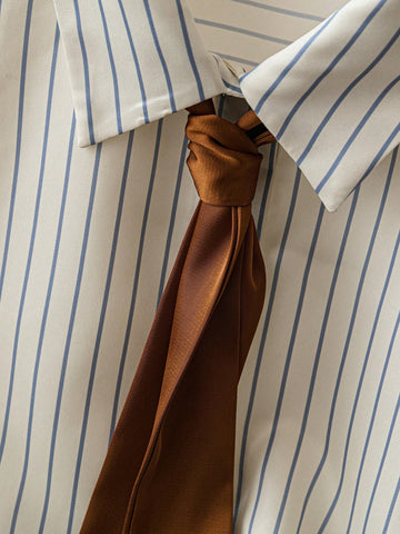 Women's Casual Striped Blouse, Minimalist Fashion For Everyday Wear