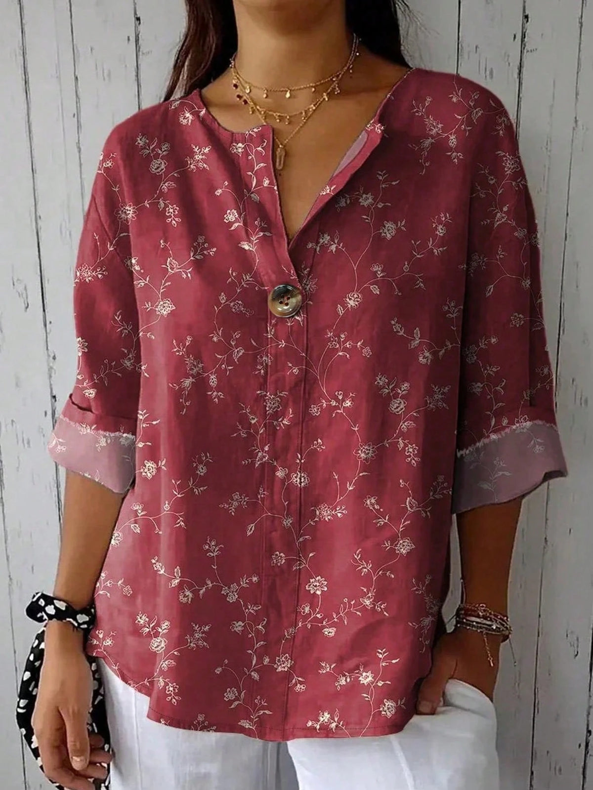 Women's Casual & Commuting Retro Ditsy Floral Shirt