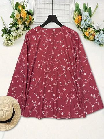 Women's Casual & Commuting Retro Ditsy Floral Shirt