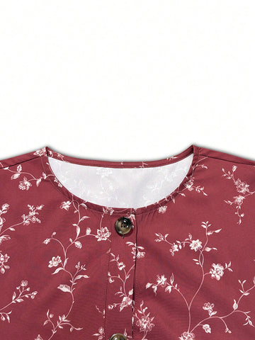 Women's Casual & Commuting Retro Ditsy Floral Shirt