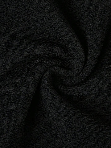 Women's College Style Patchwork Shirt Collar Long Sleeve Pocket Hemline A-Line Waist Dress, Fashionable And Sexy