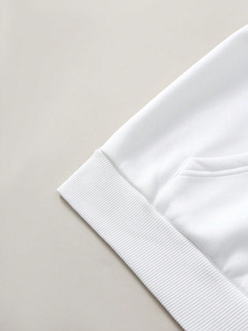 Women's Drawstring Hooded Sweatshirt, Shorts And Capri Athletic Pants 3 Pcs Set