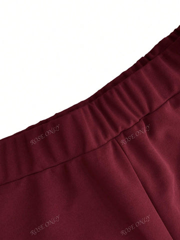 Women's Elegant Double-Breasted Blazer Jacket And Skinny Pants Suit Set, Autumn/Winter