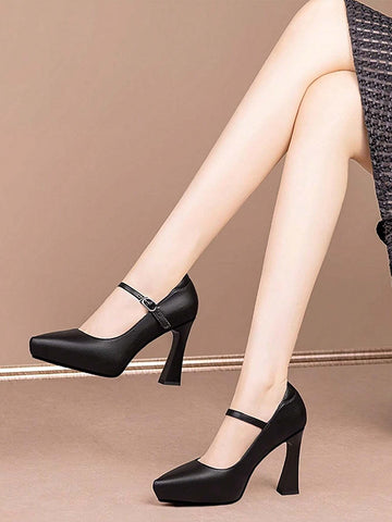 Women's Elegant Fashion High Heels Shoes, Waterproof Platform, Stiletto Heel,