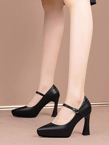 Women's Elegant Fashion High Heels Shoes, Waterproof Platform, Stiletto Heel,
