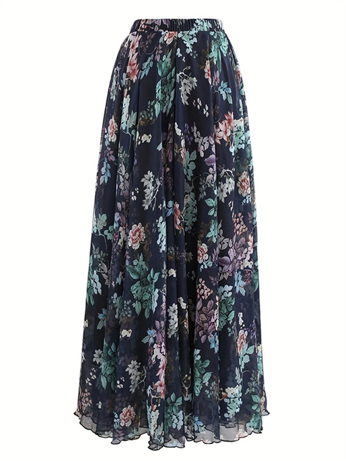 Women's Elegant Floral Printed Skirt