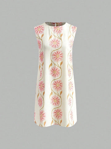 Women's Fashion Print Mini Vacation Fairy Dress