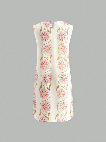 Women's Fashion Print Mini Vacation Fairy Dress