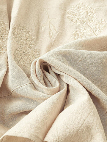 Women's Fashion Solid Color Mid-Sleeve Shirt