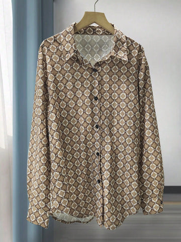 Women's Fashionable Casual Printed Blouse