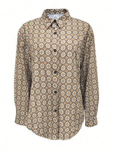 Women's Fashionable Casual Printed Blouse