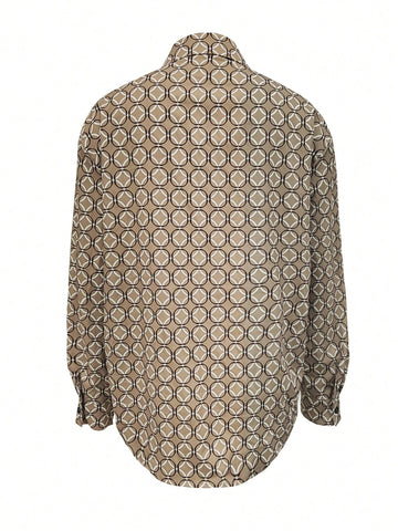 Women's Fashionable Casual Printed Blouse