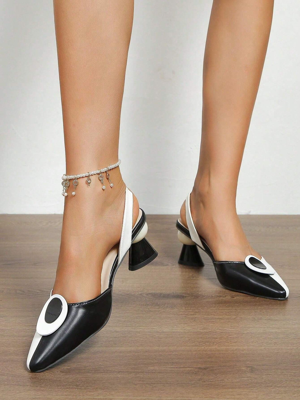 Women's Fashionable Gradient High Heels, Elegant Slip-On Dress Shoes