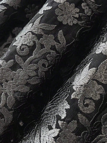 Women's Fashionable Pattern Embroidered Mesh Skirt